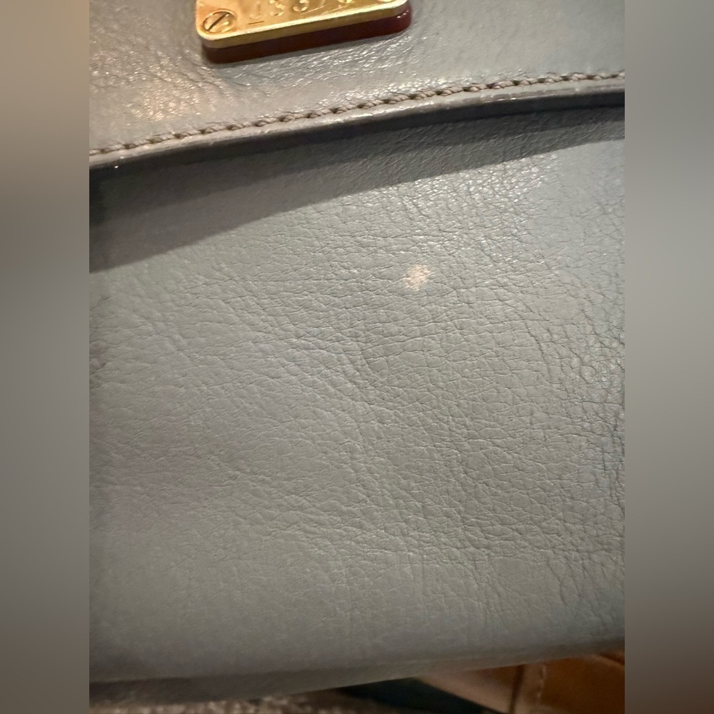 MCM Gray Leather 2-Way - Picture 13 of 14